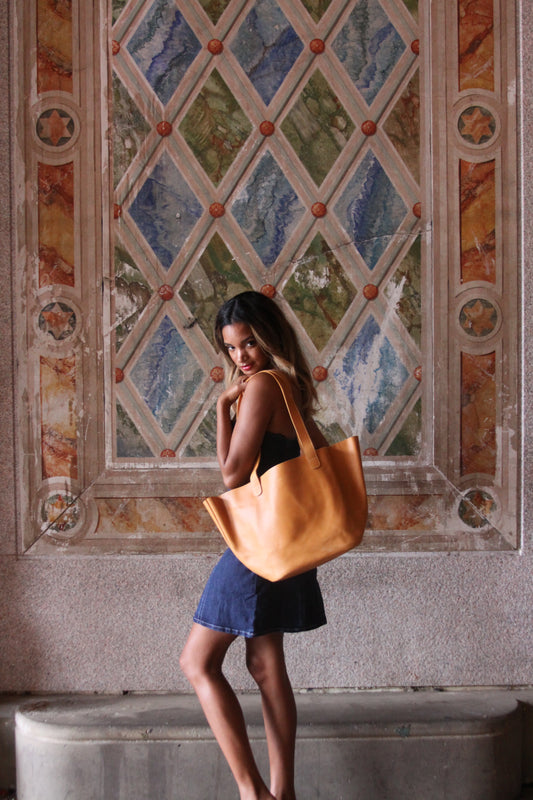 Doré - Yellow Leather Tote
